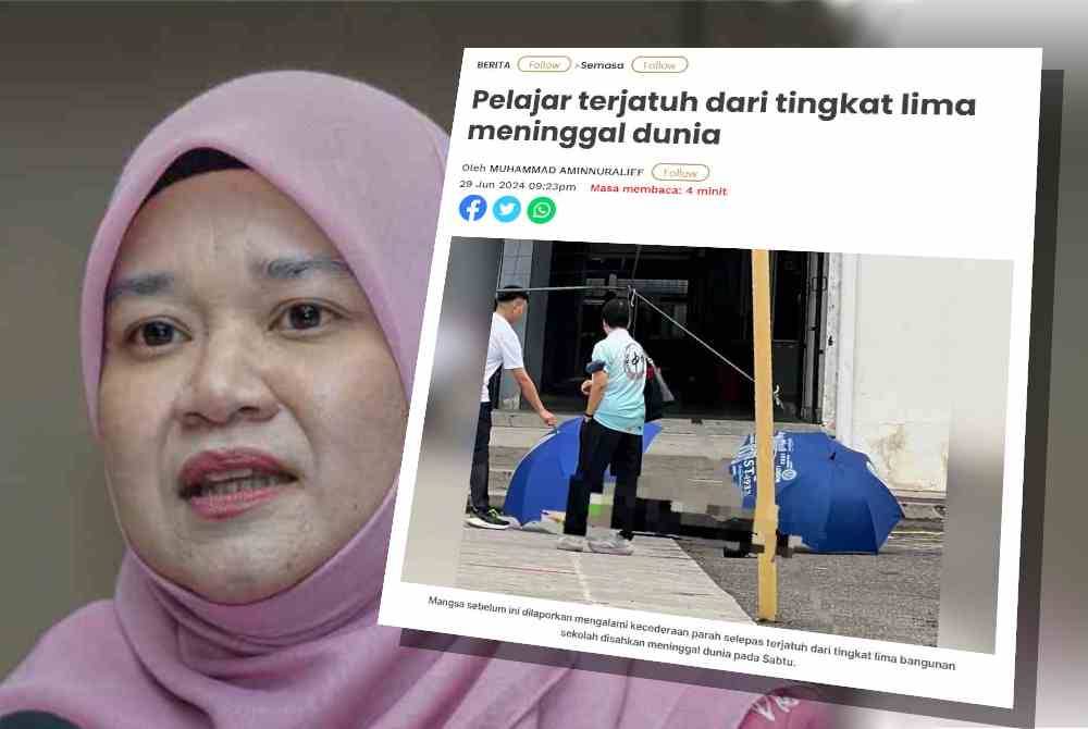 Fadhlina Sidek. Laporan Sinar Harian.