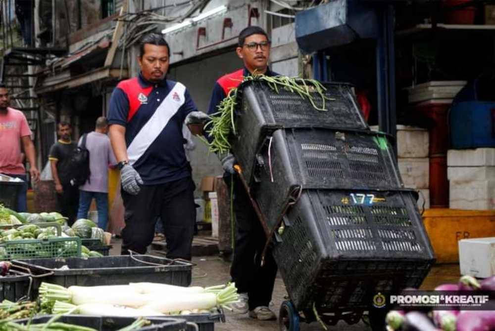 Tindakan penguatkuasaan terhadap warga asing diteruskan DBKL di Pasar Borong Kuala Lumpur.