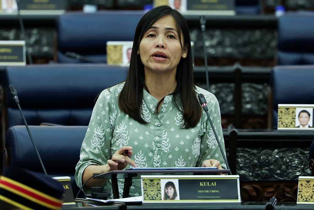 Nie Ching ketika hadir pada Persidangan Dewan Rakyat sempena Mesyuarat Kedua, Penggal Ketiga Parlimen Kelima Belas di Bangunan Parlimen hari ini. - Foto: Bernama