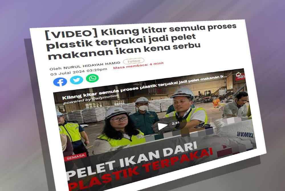 Laporan Sinar Harian pada Rabu.