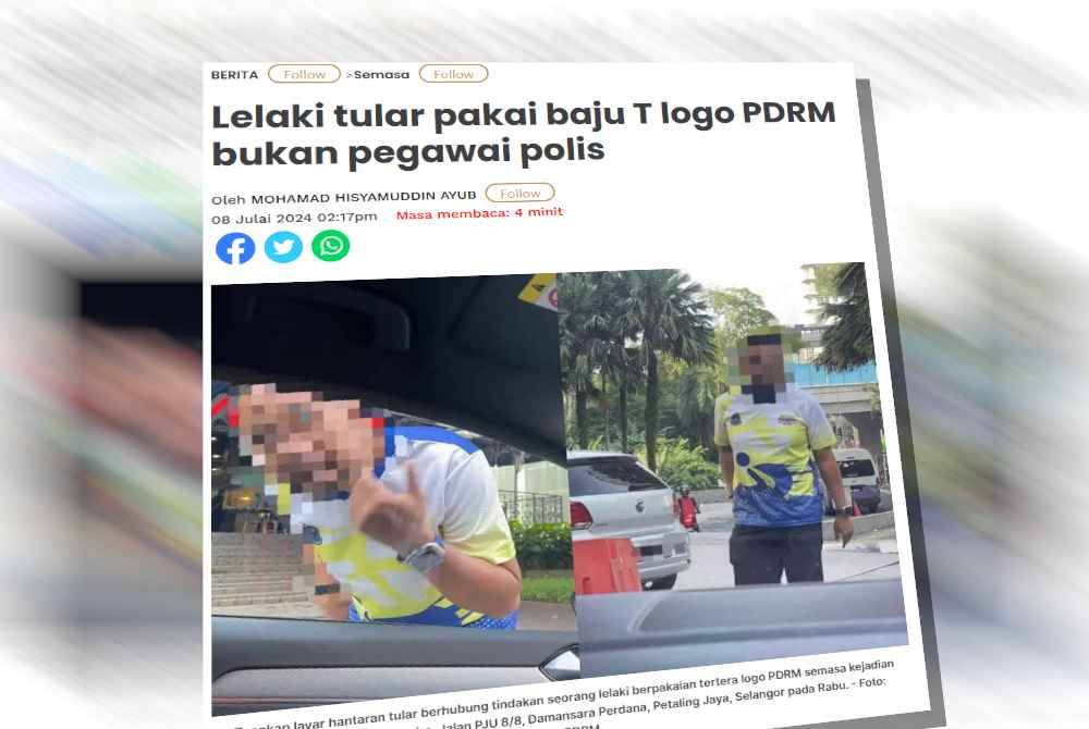 Laporan Sinar Harian pada Isnin.