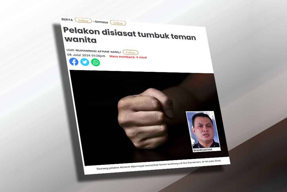 Laporan Sinar Harian pada Isnin.