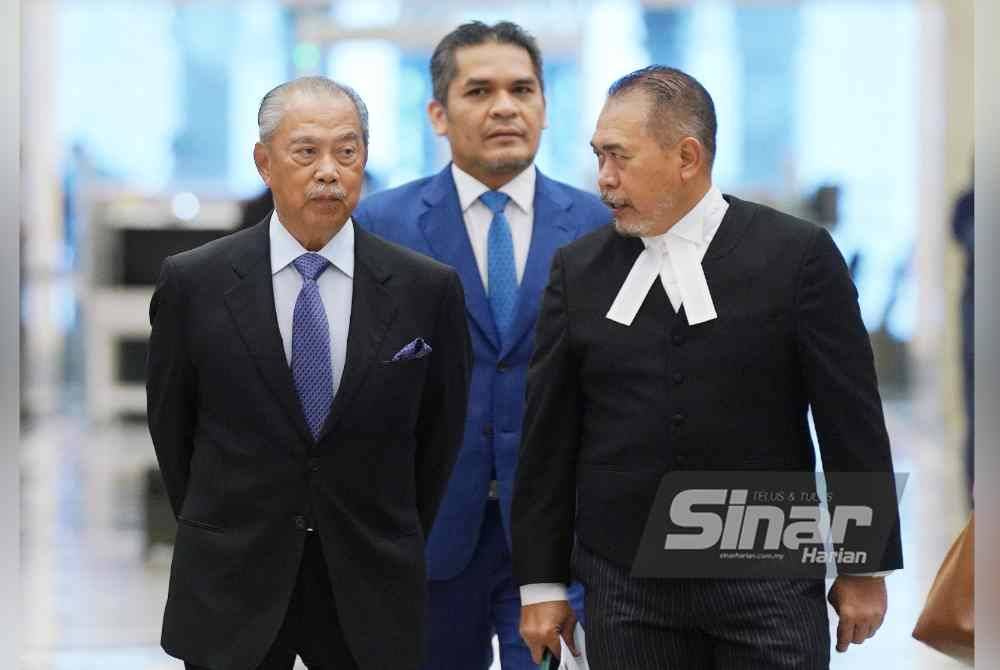 Muhyiddin Yassin hadir ke Istana Kehakiman Putrajaya pada Selasa. Foto Sinar Harian-ROSLI TALIB