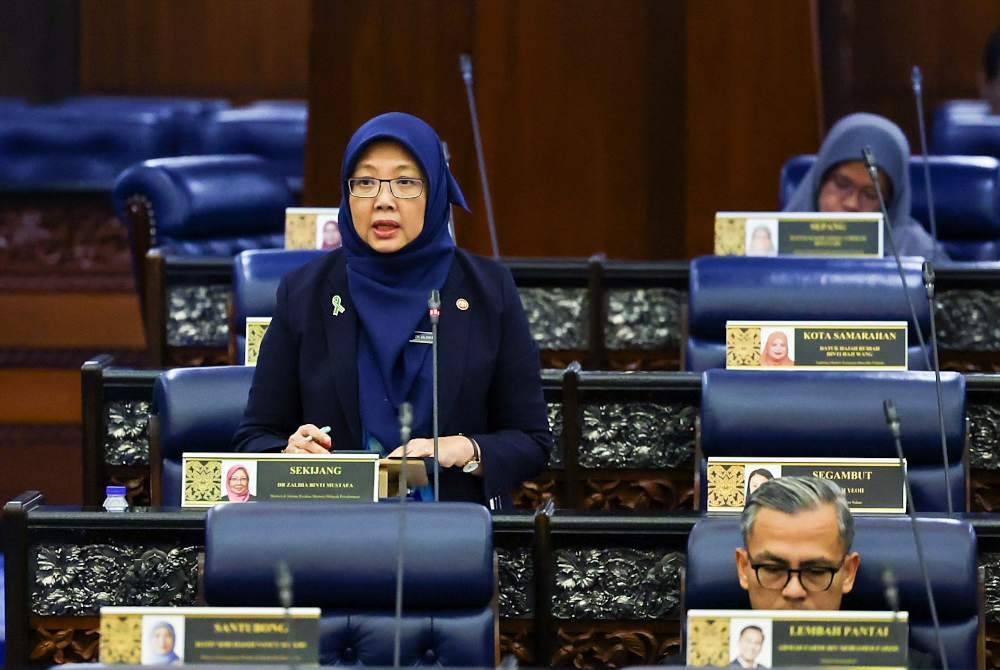 Dr Zaliha pada Persidangan Dewan Rakyat pada Rabu. Foto Bernama