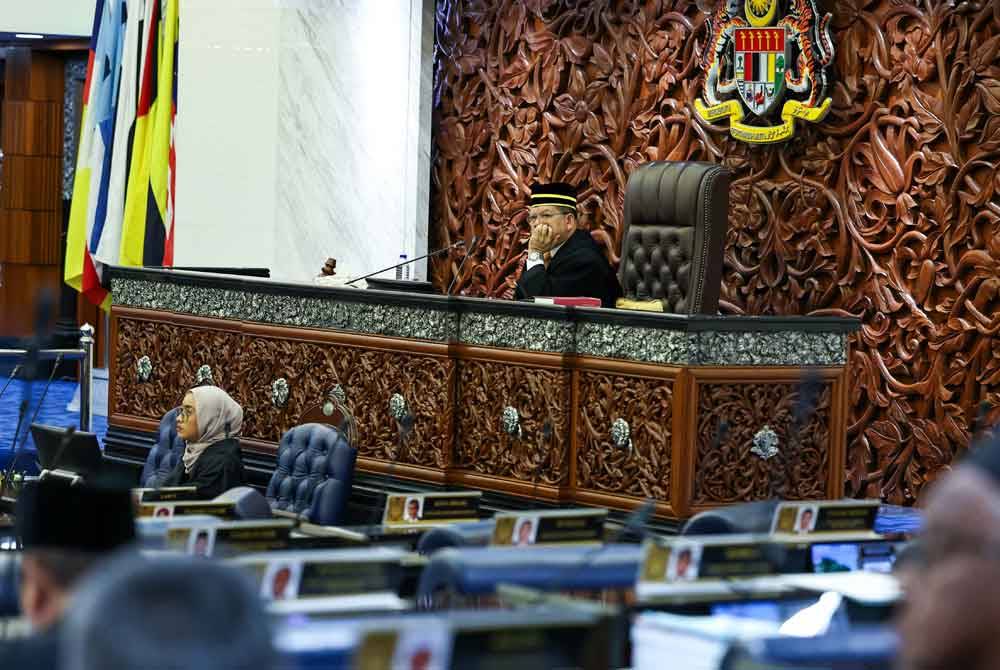 Yang Dipertua Dewan Rakyat, an Sri Johari Abdul pada Persidangan Dewan Rakyat pada Rabu. Foto Bernama