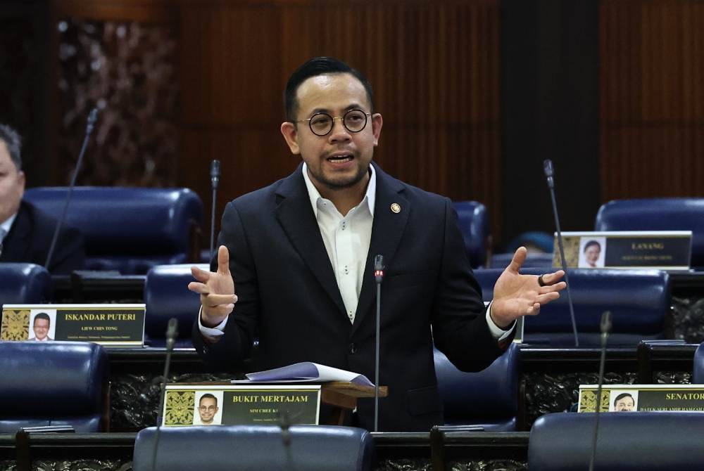 Steven Sim Chee Keong pada Persidangan Dewan Rakyat pada Rabu. Foto Bernama