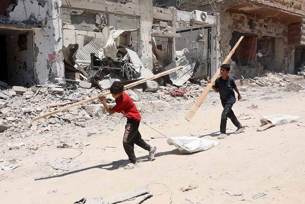 Lebih 600,000 kanak-kanak di Gaza tidak dapat bersekolah sejak perang Israel bermula pada Oktober.Foto AFP