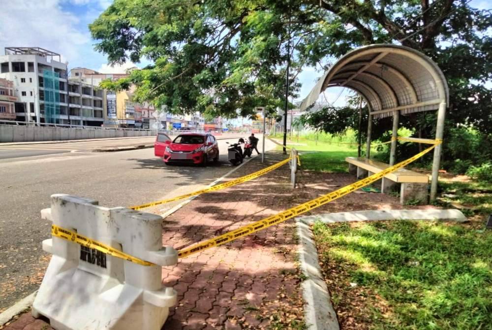 Lokasi lelaki yang meninggal dunia dipercayai ditikam dalam kejadian di Jalan Wakaf Siku pada Sabtu.