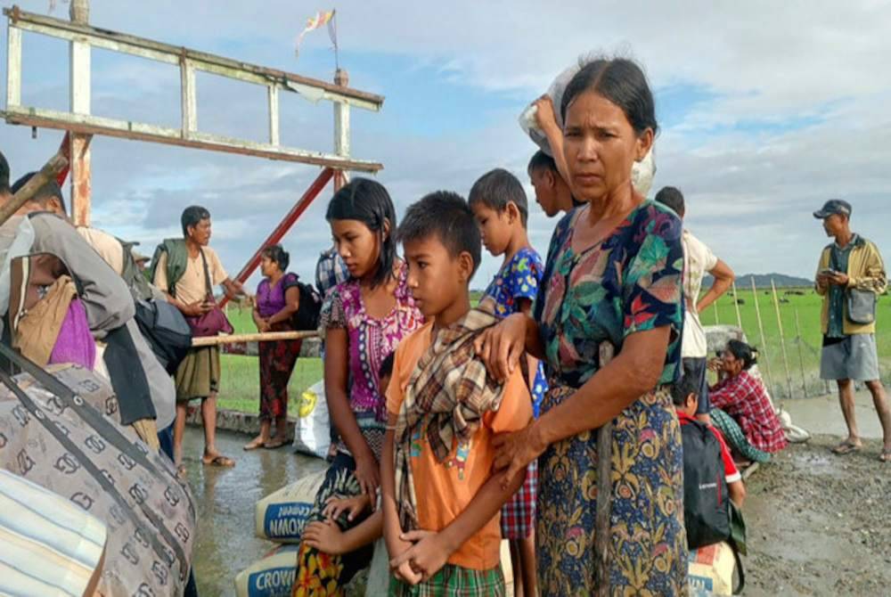 Bilangan orang yang memerlukan bantuan kemanusiaan telah meningkat dari satu juta kepada 18.6 juta sejak rampasan kuasa tentera pada 2021. Gambar fail AFP