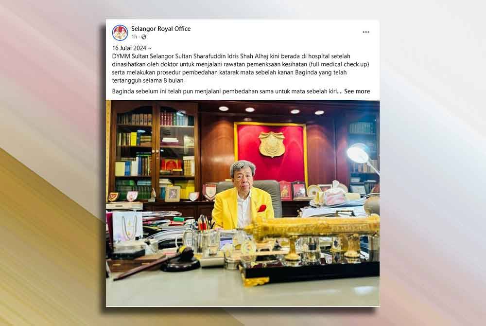 Foto: FB Selangor Royal Office