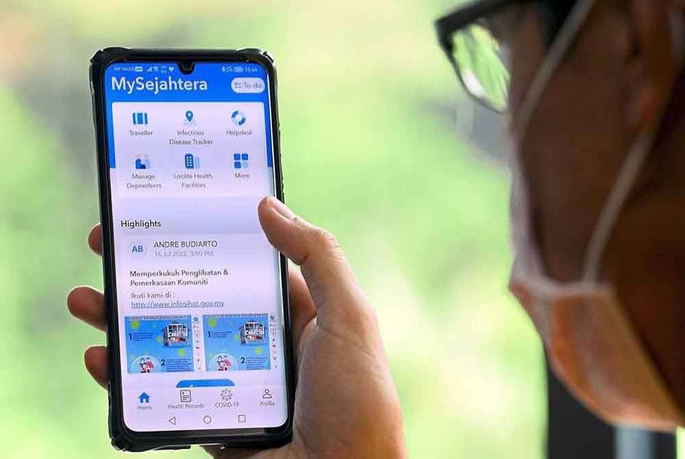 Keputusan ujian Covid-19 kini tidak perlu dimuat naik ke aplikasi MySejahtera sebaliknya hanya akan dilaporkan pengamal perubatan melalui sistem eNotifikasi