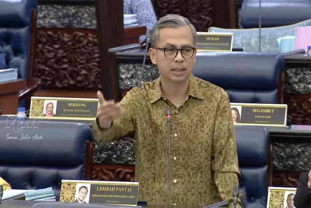 Fahmi ketika sesi Waktu Pertanyaan-Pertanyaan Menteri di Dewan Rakyat pada Khamis.