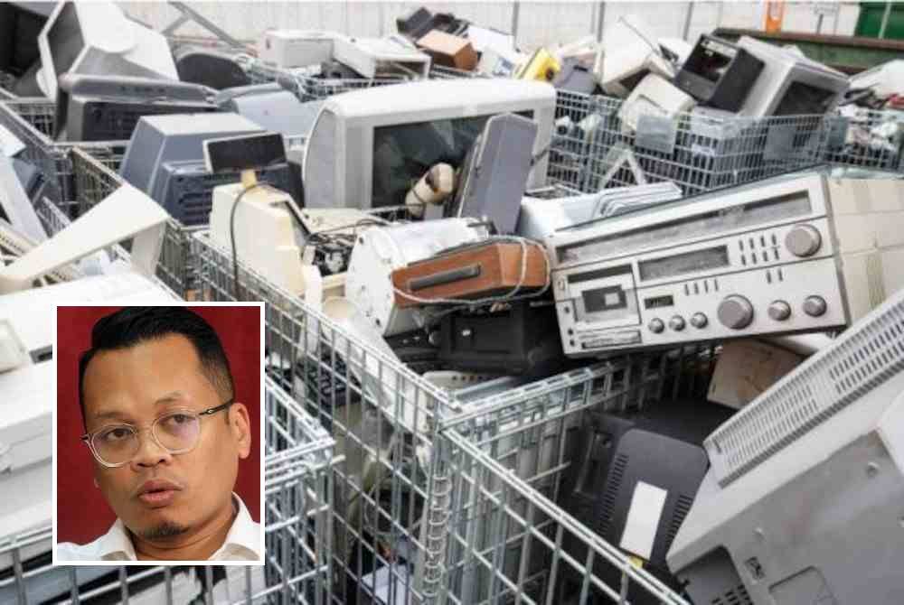 E-waste mempunyai komponen logam berharga seperti paladium, tembaga, perak bahkan emas yang boleh diperoleh semula. Gambar hiasan (Gambar kecil: Nik Nazmi)