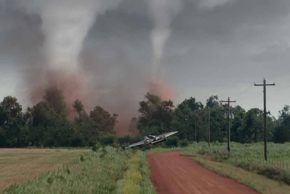 Antara babak mendebarkan dalam Twisters.