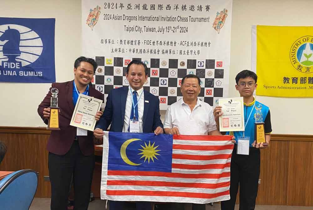 Skuad catur harumkan nama Malaysia di Taiwan