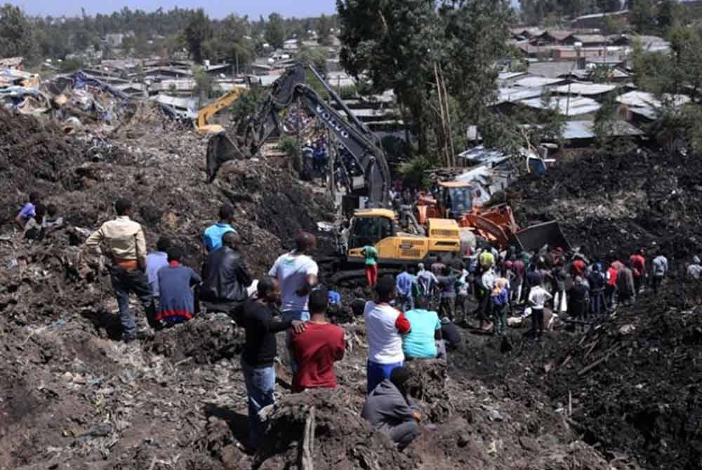 Angka kematian akibat kejadian tanah runtuh di selatan Ethiopia pada Isnin meningkat kepada 146 orang.