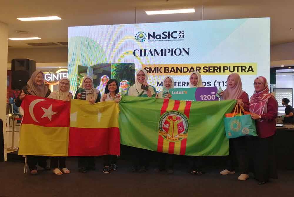 Kumpulan Masterminds dari SMK Bandar Seri Putra dinobat juara NaSIC’24.