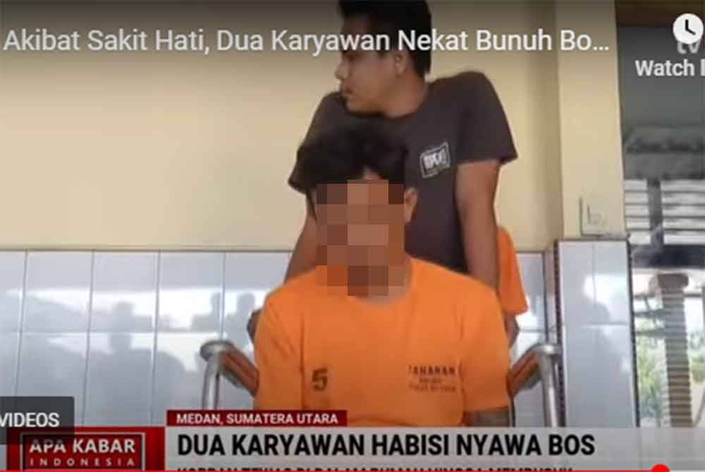 Salah seorang suspek yang berjaya ditahan polis. - Agensi