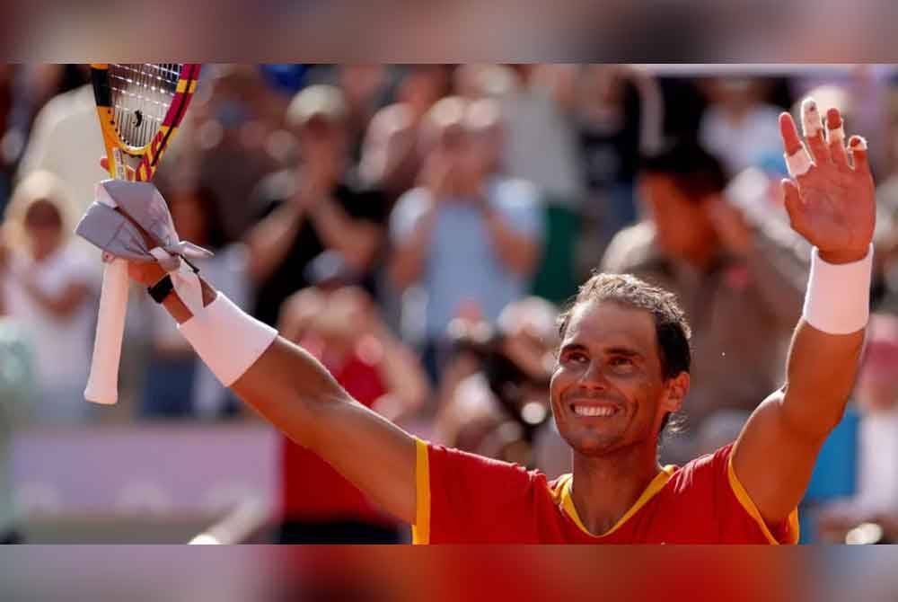 Rafael Nadal dari Sepanyol menewaskan Marton Fucsovics dari Hungary untuk mara ke pusingan kedua kejohanan tenis Olimpik 2024