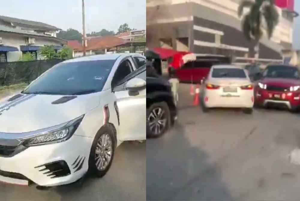 Tular dua video memaparkan sebuah kereta dipandu seorang lelaki dalam keadaan berbahaya sebelum melanggar beberapa buah kenderaan lain.