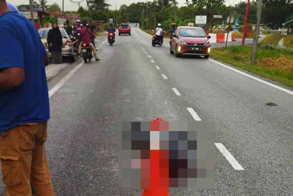 Mangsa disahkan maut di lokasi kejadian dalam kemalangan dekat Jalan Paip, Meru pada Rabu