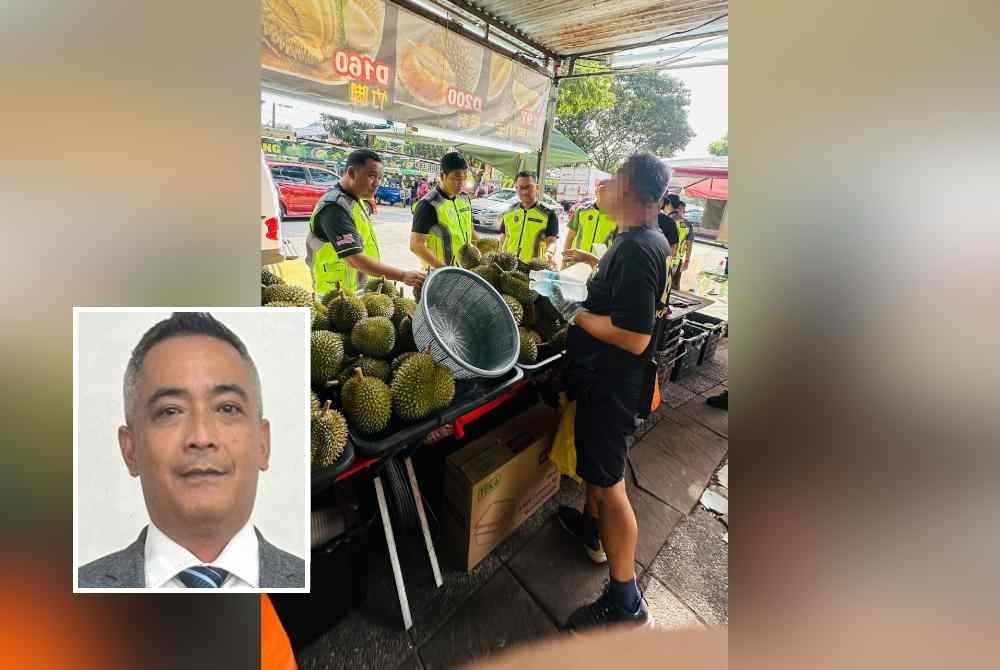 Penguat kuasa KPDN Kuala Lumpur melaksanakan Ops Duri di Jalan Mergastua, Kuala Lumpur pada Rabu. Gambar kecil: Mohd Sabri