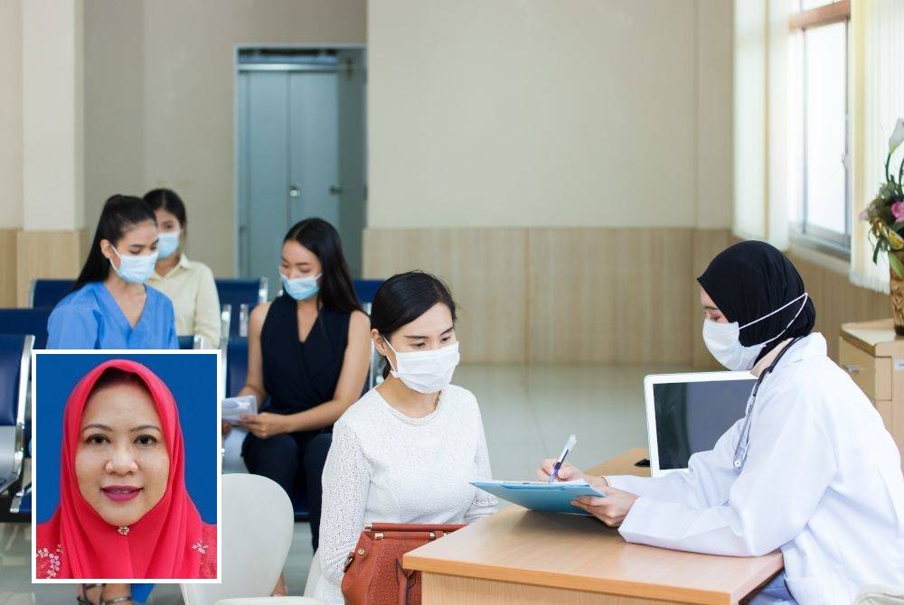 Sekiranya langkah untuk mengehadkan tempoh cuti bersalin tidak diambil, ia akan menambah bebanan kerja dan tekanan tambahan kepada petugas kesihatan yang berkhidmat demi memenuhi keperluan kesihatan orang ramai. Gambar hiasan 123RF (Gambar kecil: Dr Ummi Kalthom)