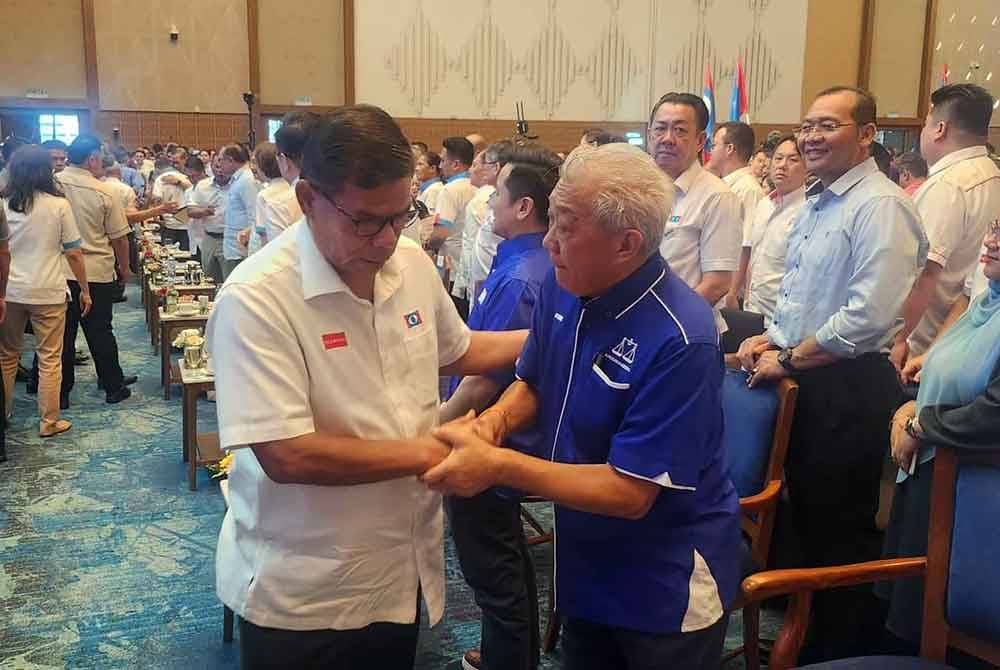 Bung Moktar ketika hadir pada Himpunan Perdana Rakyat anjuran PKR Sabah di SICC Kota Kinabalu.