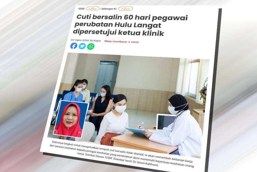 Laporan Sinar Harian.