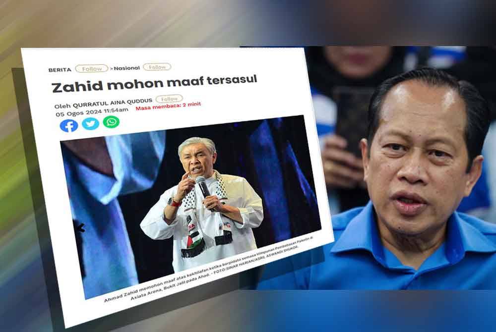 Laporan Sinar Harian. Ahmad Maslan (kanan).