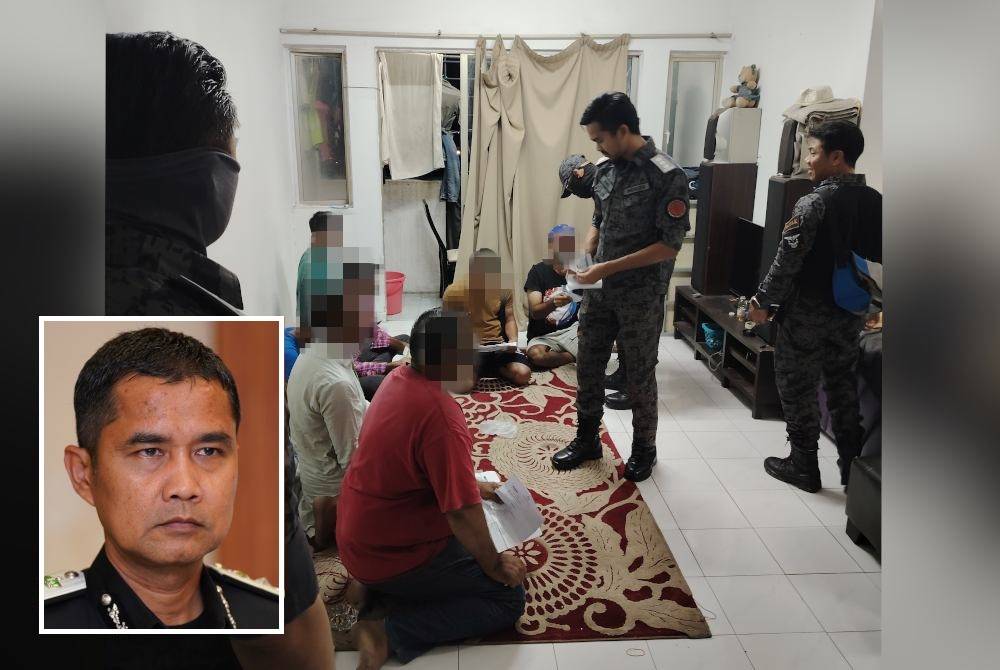 Salah sebuah unit pangsapuri di Segambut, Kuala Lumpur yang didiami warga asing. Gambar kecil: Wan Mohammed Saupee