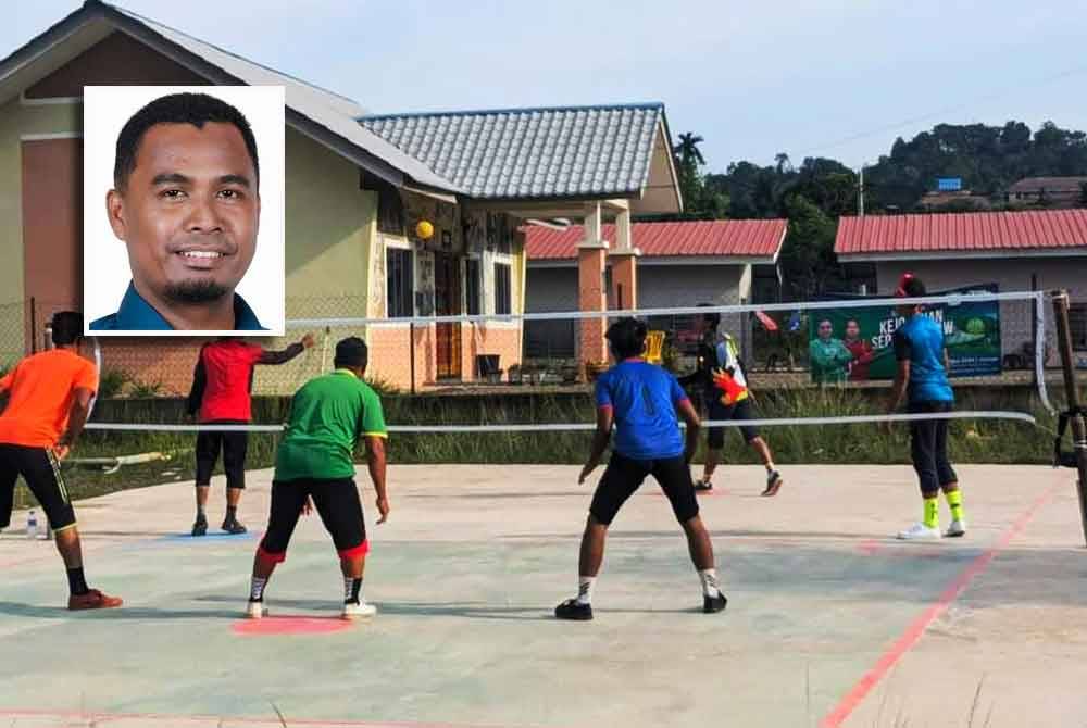 Gelanggang futsal tidak cukup menjadikan sukan sepak takraw menjadi pilihan utama anak muda di Dewan Undangan Negeri (DUN) Nenggiri. Gambar kecil: Mohd Rizwadi