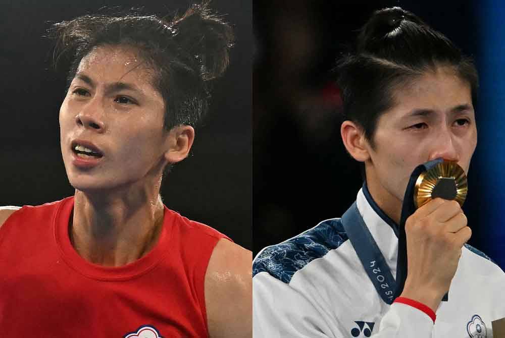 Yu Ting mencium pingat emas yang dimenanginya. - Foto: AFP