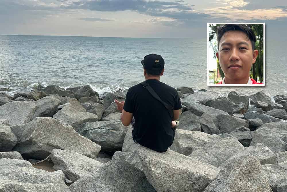 Masih ada merokok di kawasan Pantai Sabak, Kota Bharu dan membuang putung rokok ke celah batu. Gambar kecil: Hafizudin