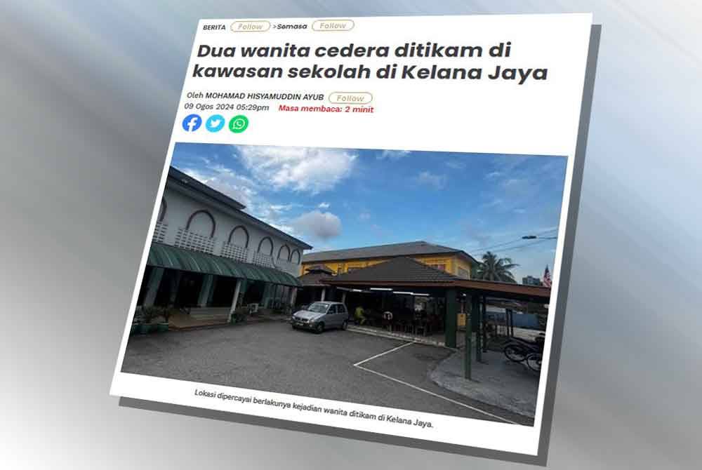 Laporan Sinar Harian pada Jumaat.