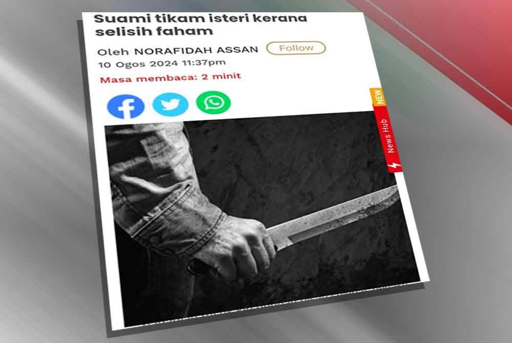 Laporan Sinar Harian pada Sabtu.