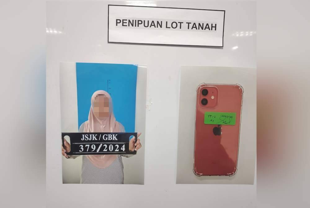 Dalang tipu jual beli lot tanah dikenali &#039;Siti Aisyah&#039; ditahan di Gombak, Selangor dan kini direman tiga hari.