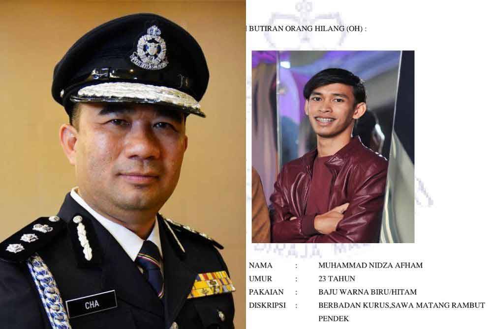 Asisten Komisioner Cha Hoong Fong. Gambar kanan: Muhammad Nidza Afham