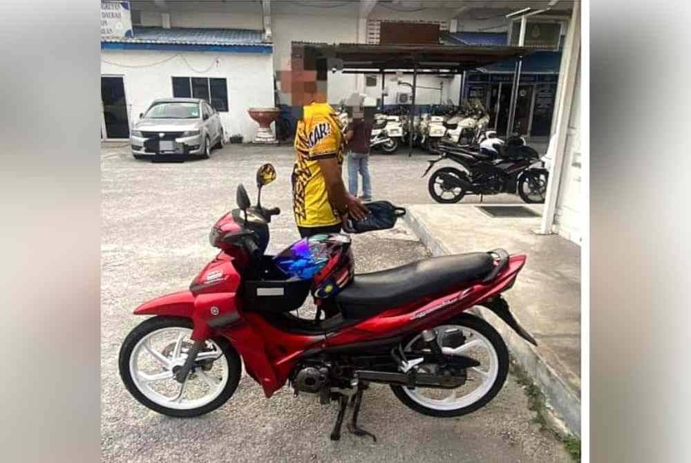 Seorang penjawat awam ditahan tunggang motosikal curi.