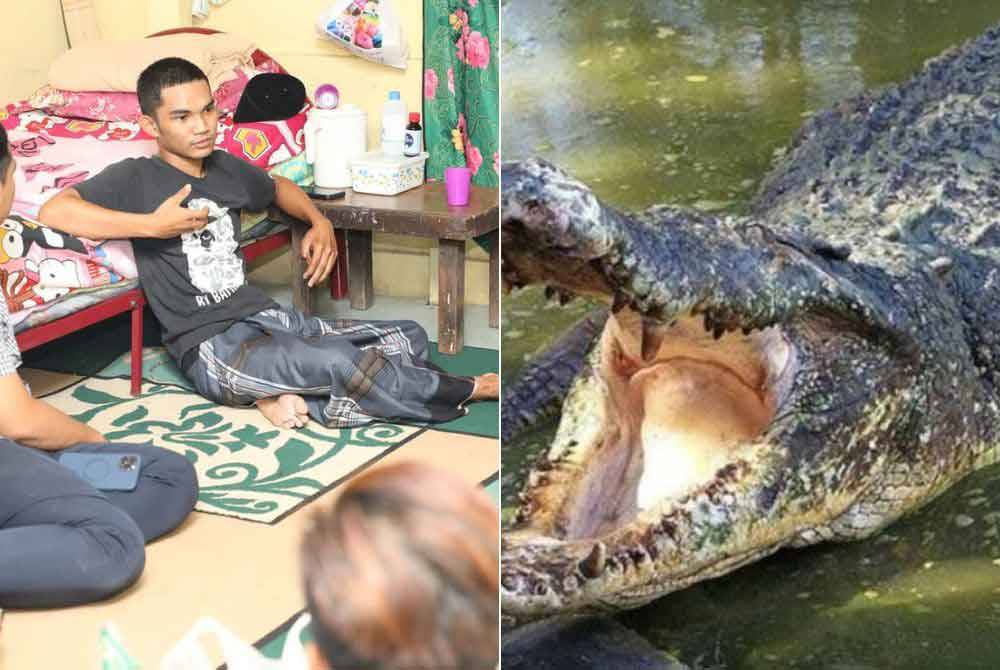 Helmiyansyah Katibin (kiri) ketika menerima kunjungan Harapan Rakyat di kediamannya di Kampung Langsat, Merotai. 