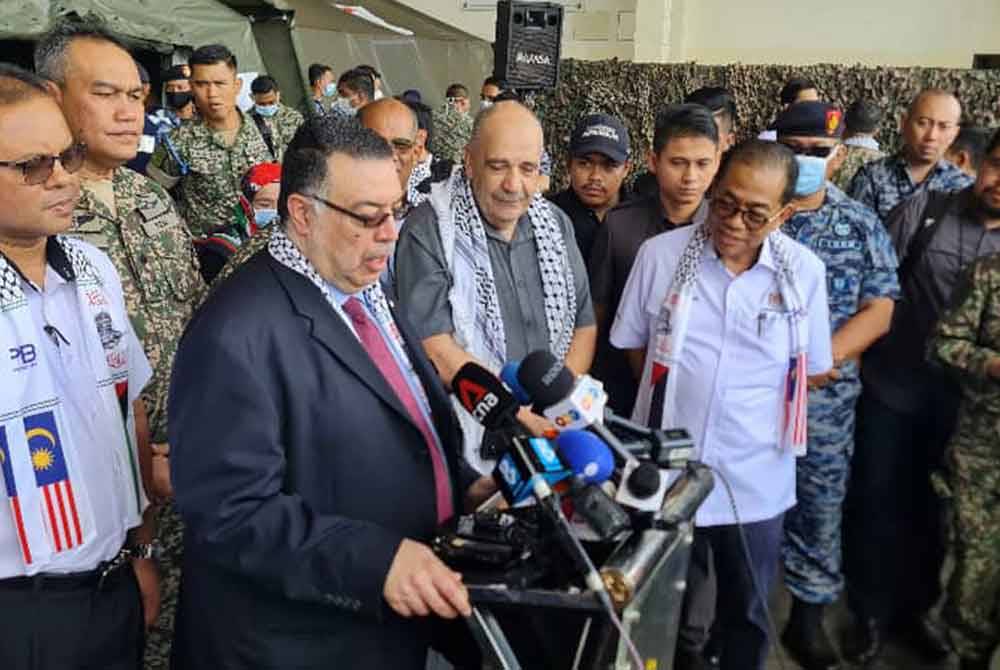 Ragai Tawfiq bercakap pada sidang akhbar pada Jumaat.