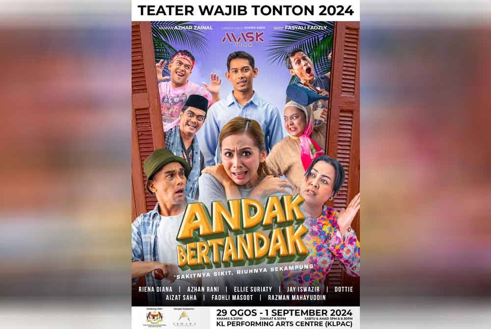 Teater Andak Bertandak dibintangi barisan pelakon hebat.