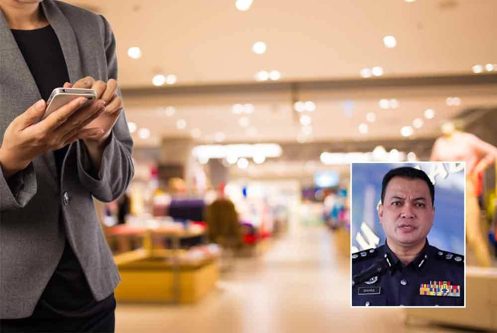 Polis telah menerima laporan daripada mangsa pada 6 Ogos lalu yang menyatakan telah diganggu secara seksual sebanyak dua kali ketika berada di pasar raya berkenaan. - Gambar hiasan 123RF, gambar kecil: Shahrulnizam 