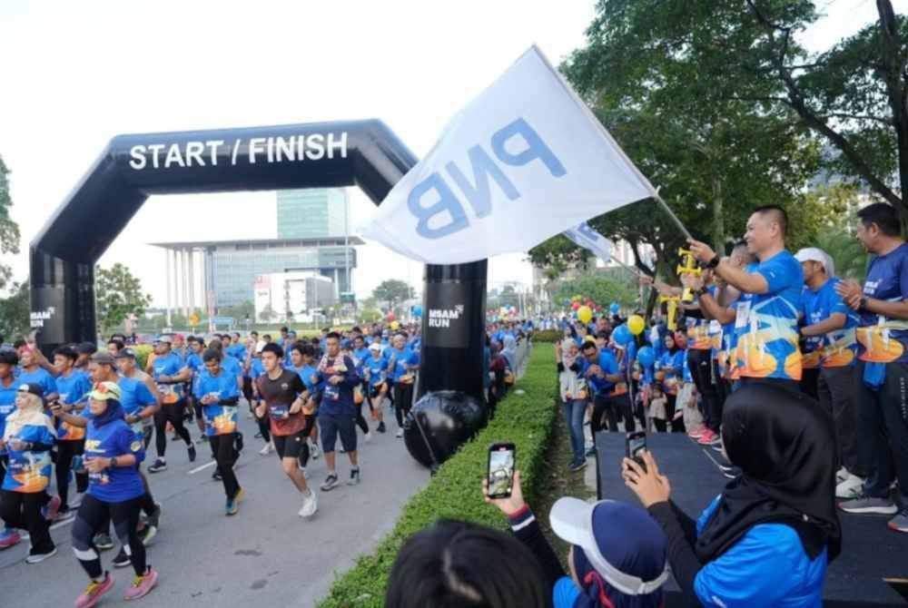 Lebih dari 3,500 peserta mengambil bahagian dalam MSAM Run anjuran Permodalan Nasional Berhad (PNB).