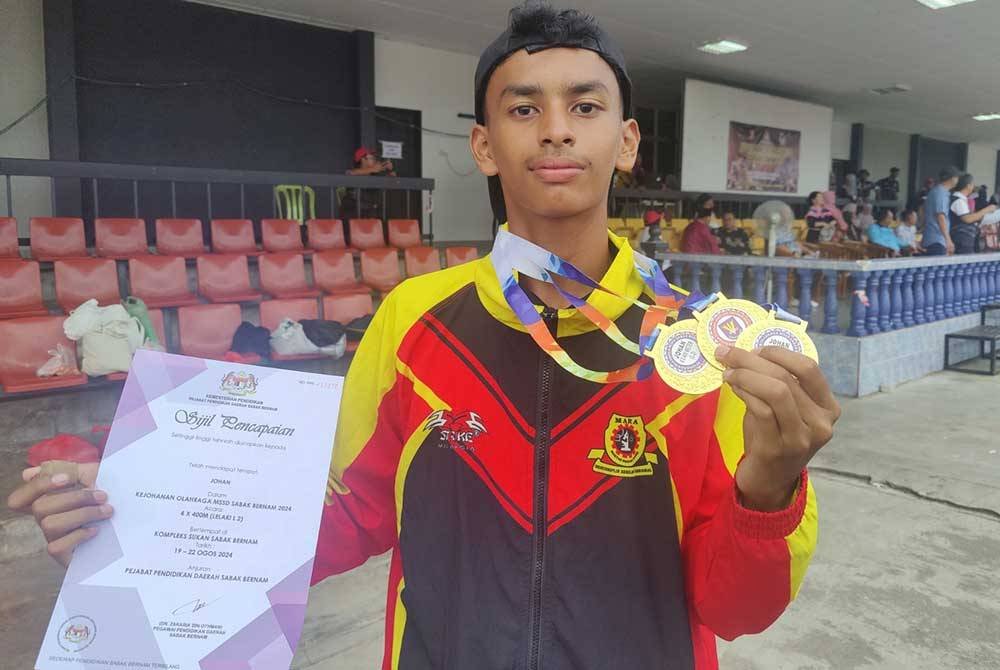 Anak Rita Rudaini bantu MRSM Sungai Besar pecah rekod 4X400 meter bawah 15 tahun