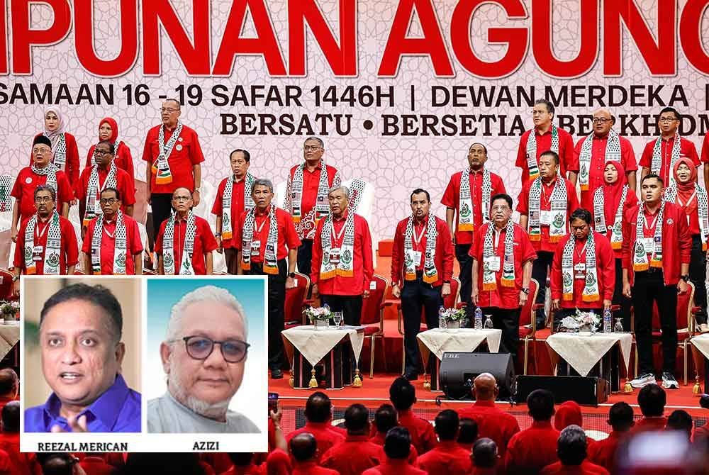 Ahmad Zahid bersama Ahli Majlis Tertinggi UMNO hadir pada Taklimat Presiden sempena Perhimpunan Agung UMNO (PAU) 2024 di Pusat Dagangan Dunia (WTC) pada Rabu. Foto Bernama