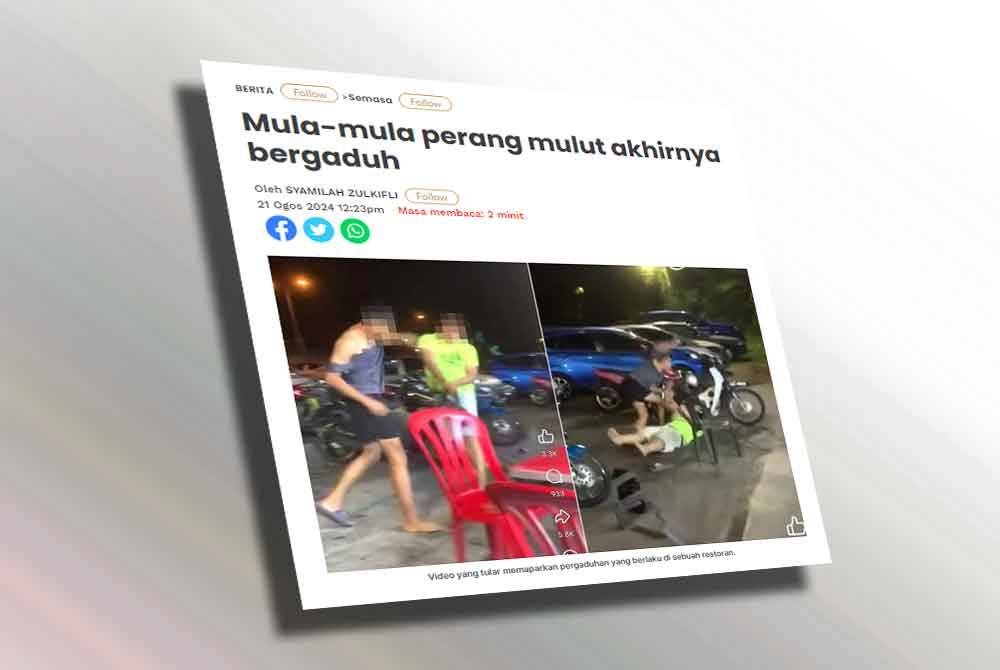 Laporan Sinar Harian berhubung kejadian.