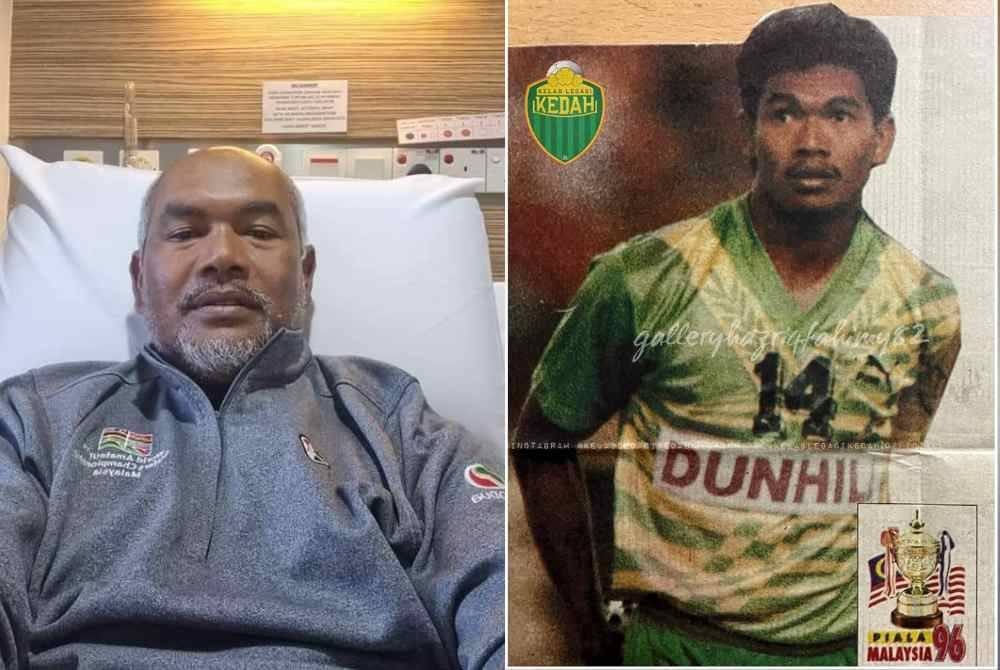 Faridzuan dimasukkan ke HSB sejak Rabu lalu. Faridzuan pada zaman kegemilangannya bersama Kedah pada tahun 90-an. Foto FB Peminat Bola Sepak Kedah