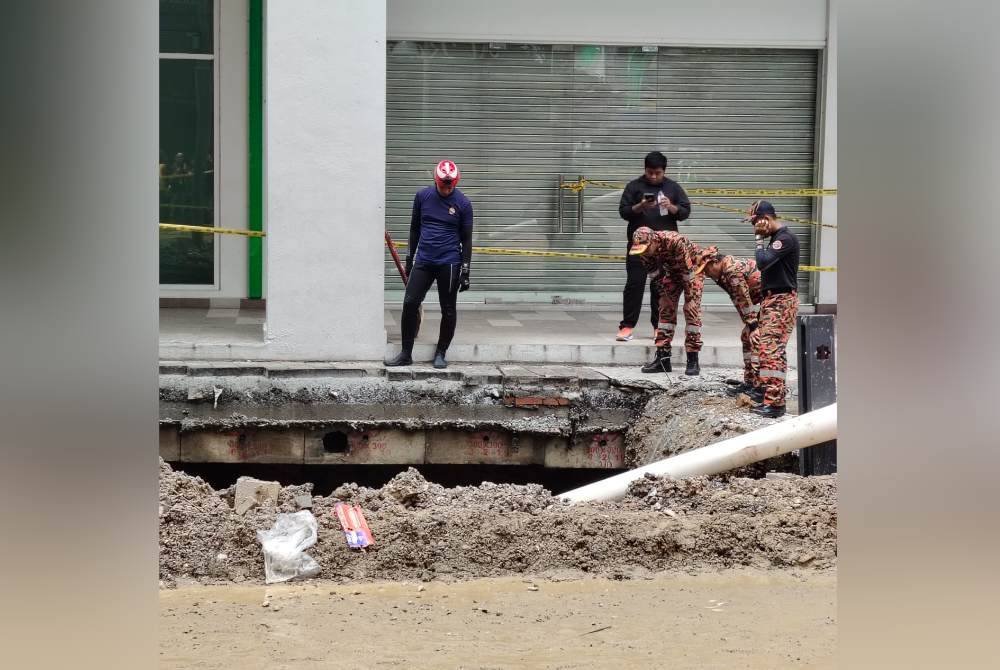 Operasi SAR di lokasi kejadian pada Sabtu.