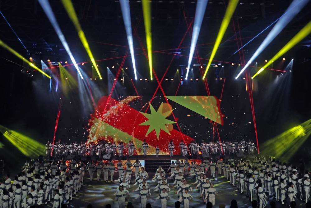 Suasana pada Majlis Penutup Sukma Sarawak 2024 di Stadium Perpaduan Petra Jaya. Foto Bernama